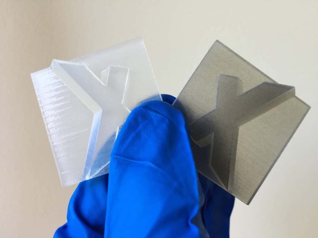 3D printed tiles printed with polyjet