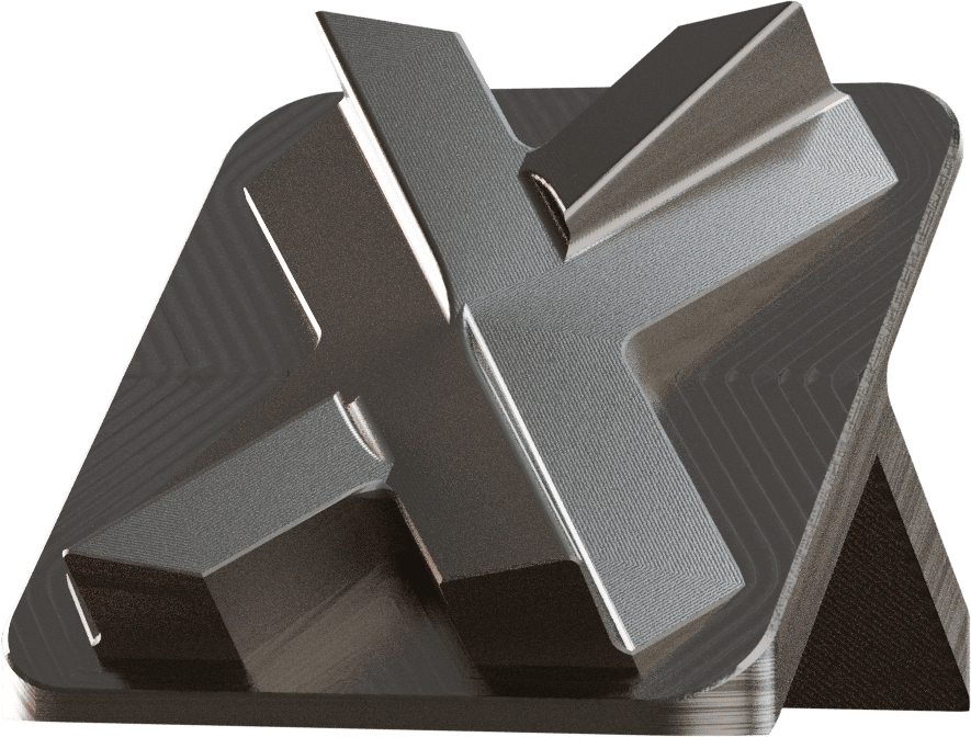 Electroless nickel plating (3D render)