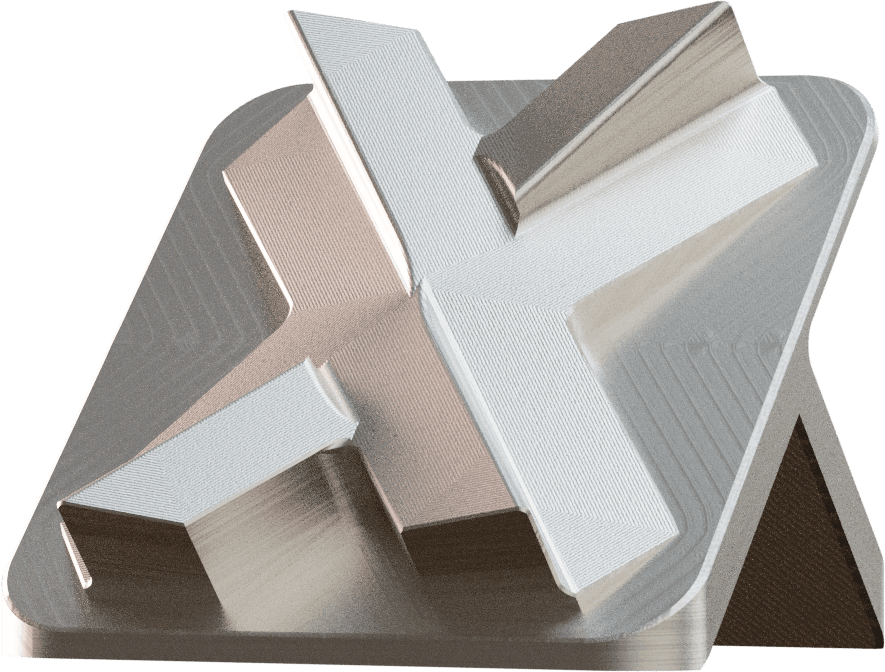 Silver plating (3D render)