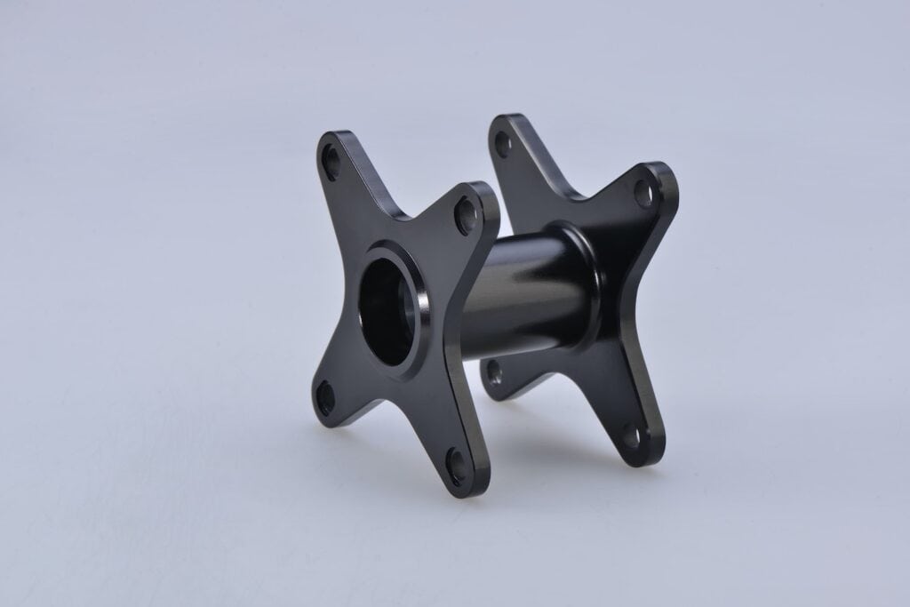 CNC machined and powder coated part