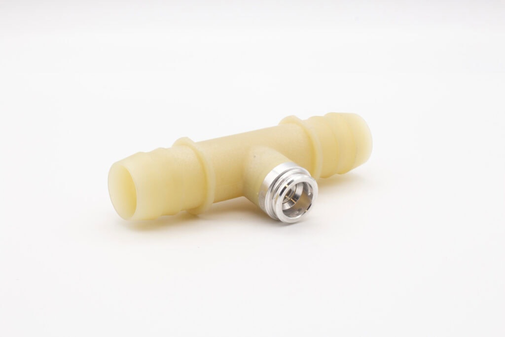 Injection molded part natural nylon glass-filled