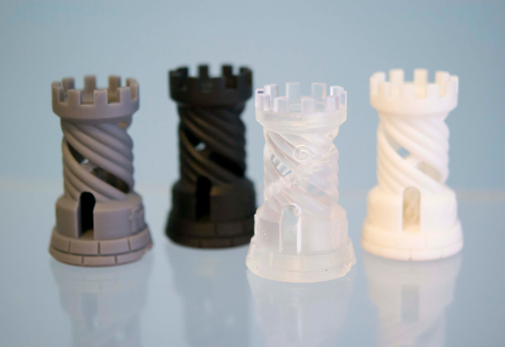 SLA printed objects with a smooth surface finish