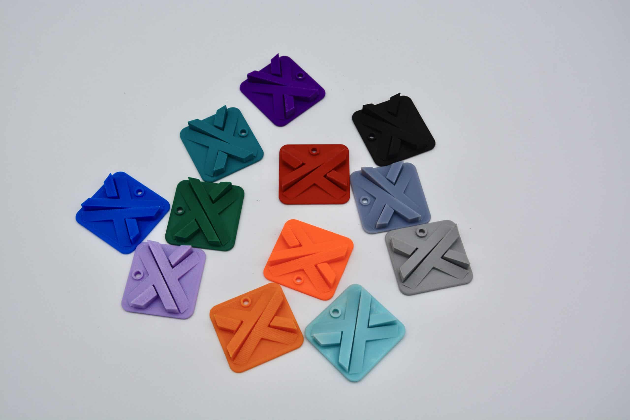 Colored 3D printed parts