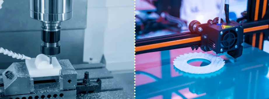 CNC machining vs. 3D printing