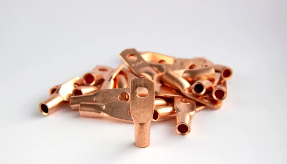 Copper electric terminals