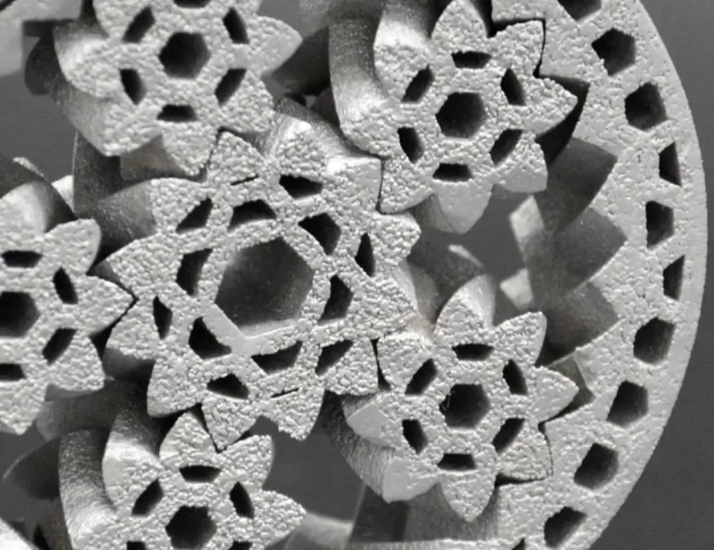 Grainy structure of metal 3D printing