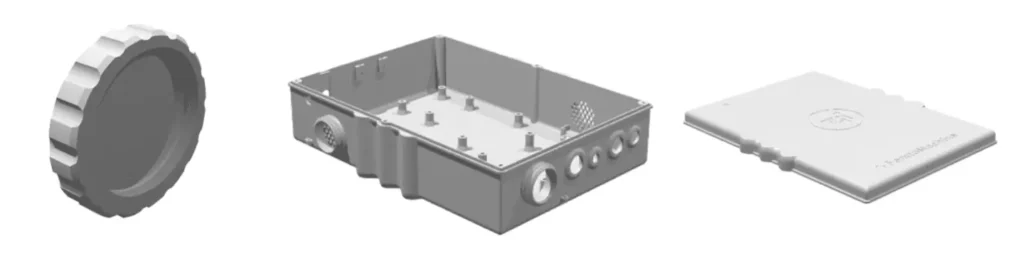 The 3D models of the parts forming the casing Psarras uploaded on the Instant Quoting Engine © T4i Engineering