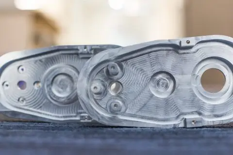 The CNC machining surface of parts has visible tool marks