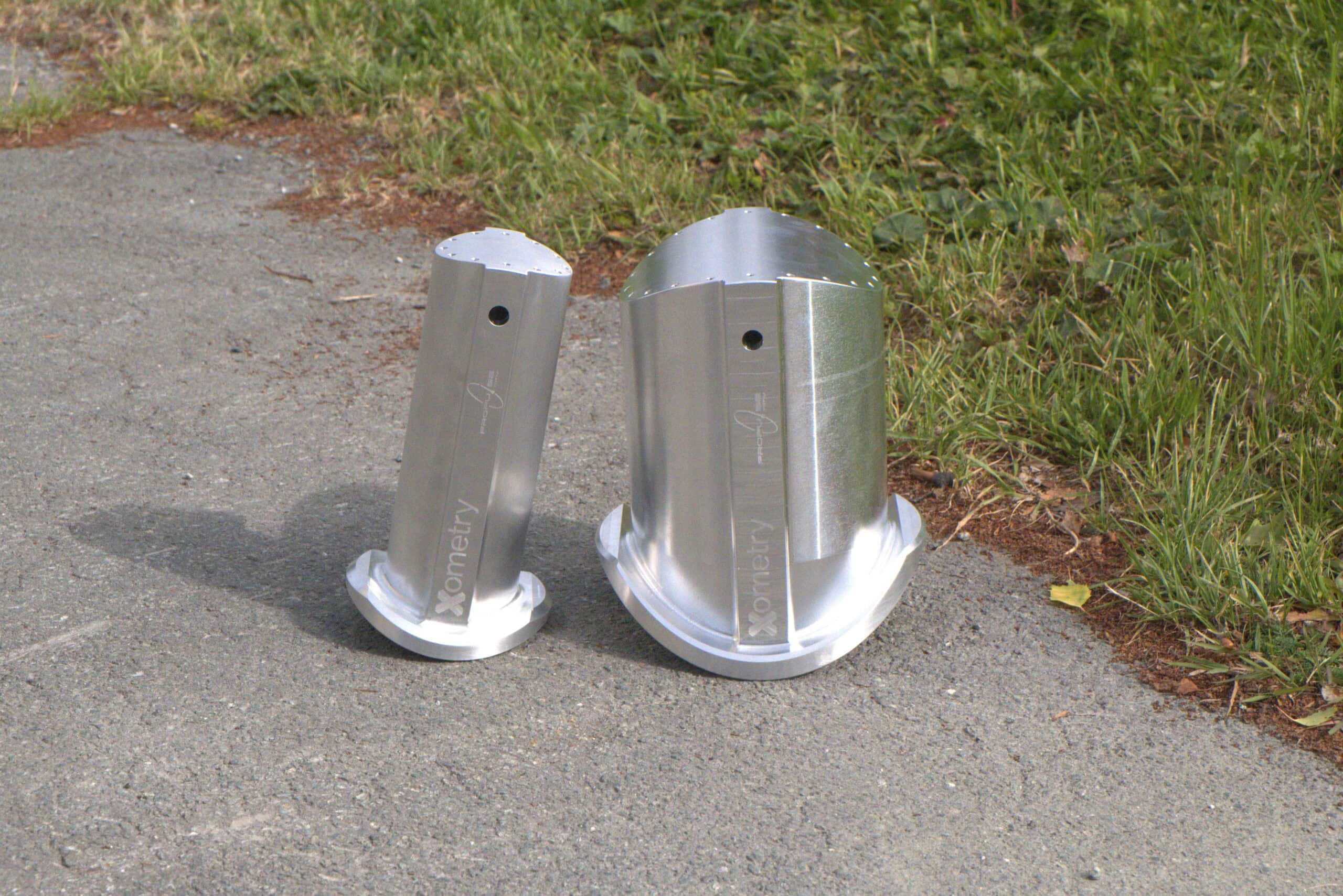 Completed mortars, expertly CNC-machined by Xometry, ensuring reliable parachute deployment for Valemon.©
