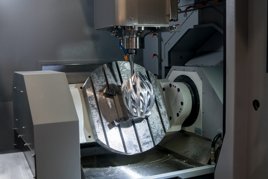 High speed 5-axis machining center for metal processing