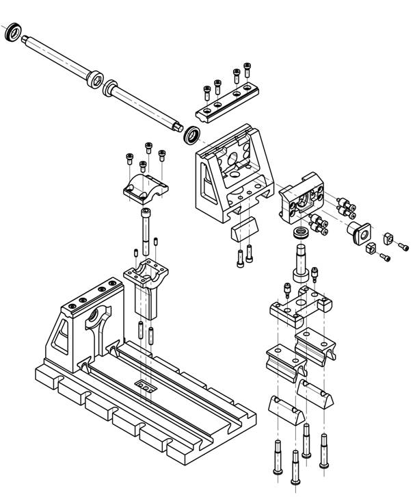 Technical blueprint of Filip Ljevar's patented modular machine vise design for CNC machines