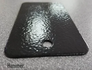 Hammer texture finish