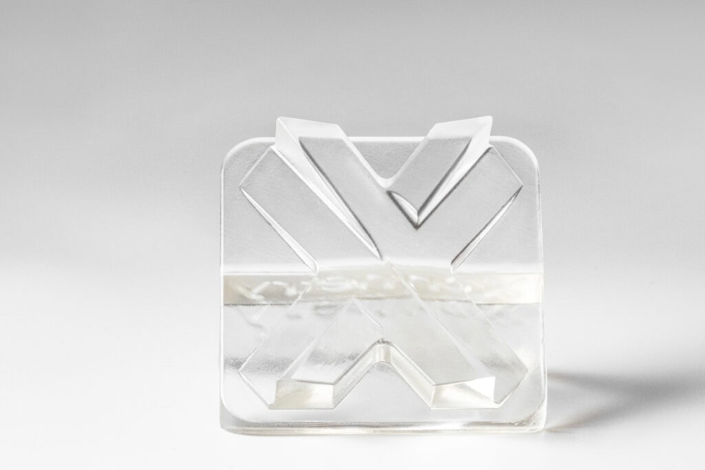 SLA Clear, lacquered 