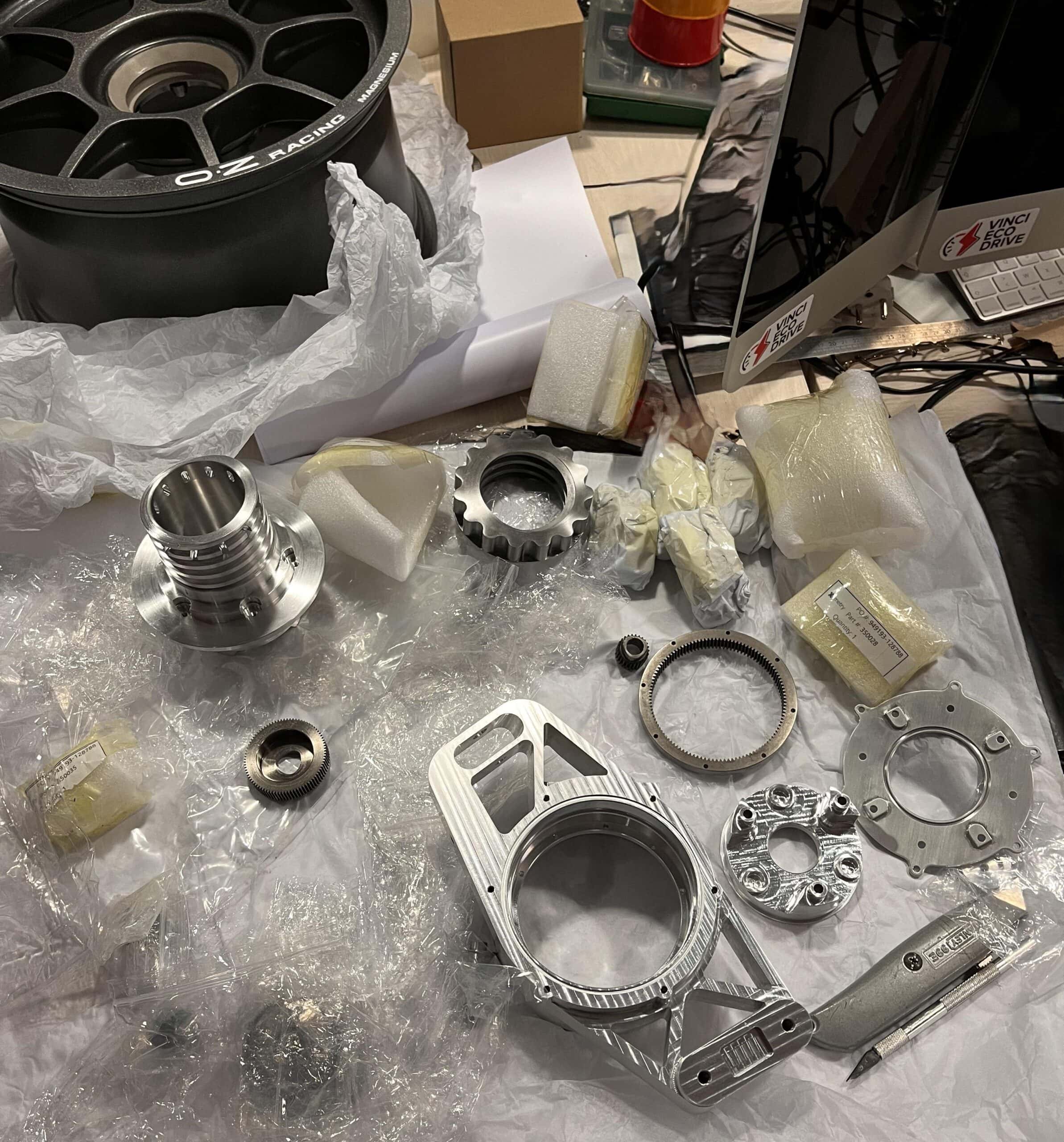 CNC machined transmission components produced by Xometry