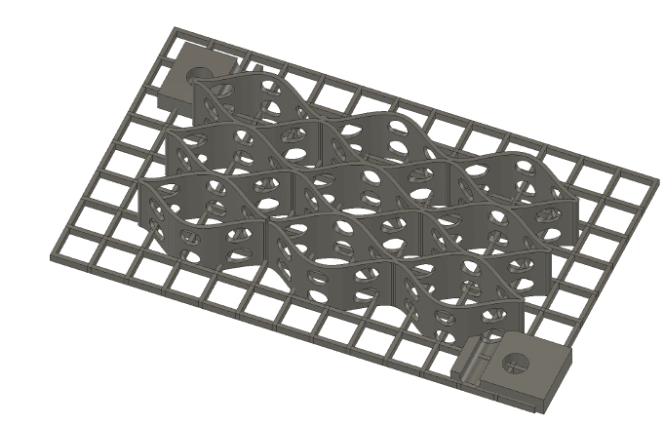 Integrated geocell & geogrid prototype design