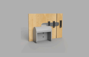 SaniPedal, design of the door slider
