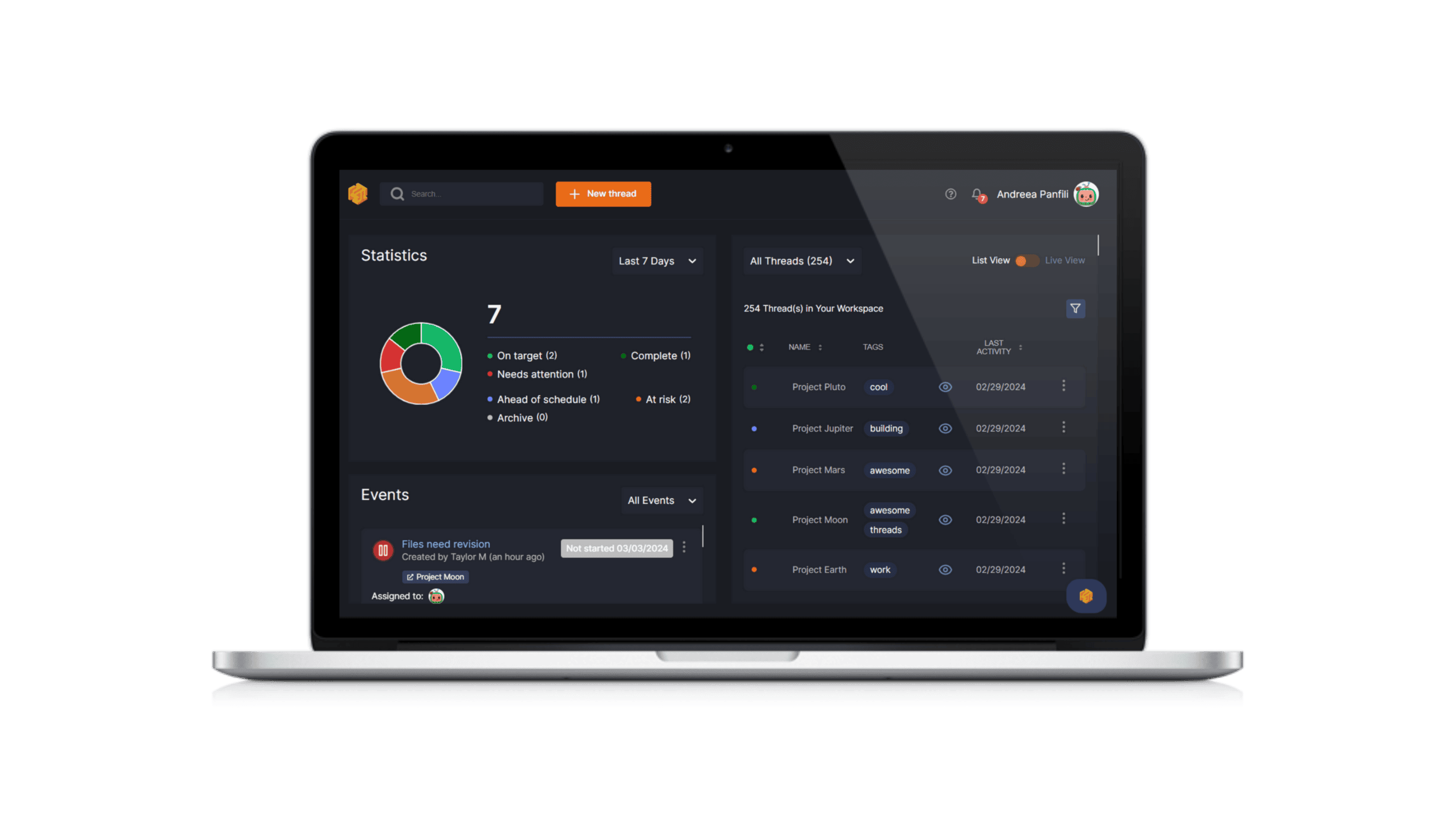 Threads New Dashboard